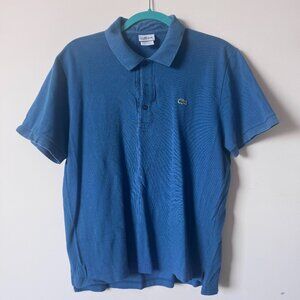 Lacoste Royal Blue Collared Shirt - Size 6 - 100% Cotton - Worn Once